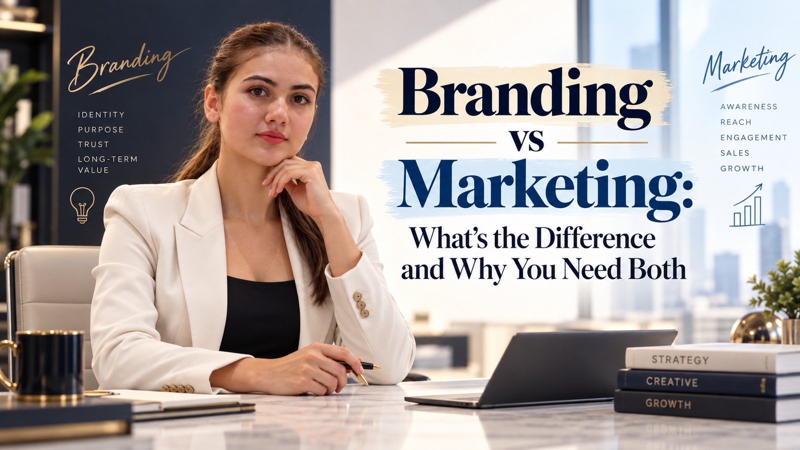 Branding vs marketing: what's the difference and why you need both — Orca Business Solutions guide